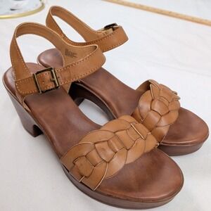Born Concept b.o.c Platform Sandals Granola Girl Beachy Neutral Size 10